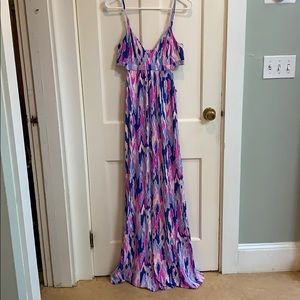 Lilly Pulitzer Linley Cut ouI Maxi Dress